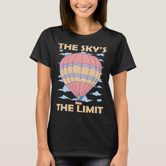Sky s The Limit Hot Air Balloon T-shirt (Voorkant)