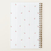 Sky | Scattered Cherry Pinstripe Personalized Notitieboek (Achterkant)