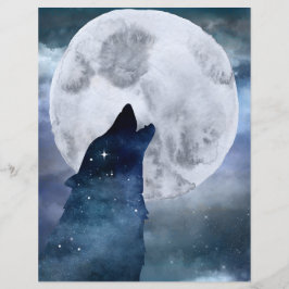 Sky scrapbook paper van Moon & Wolf Night