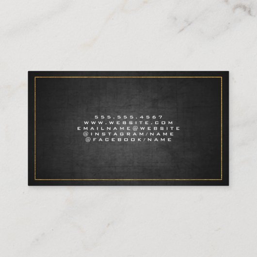 Sky Scraper Building Icon | Bouw Visitekaartje (Achterkant)