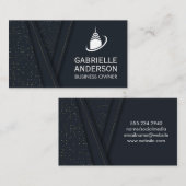 Sky Scraper Building Icon Visitekaartje (Voorkant / Achterkant)