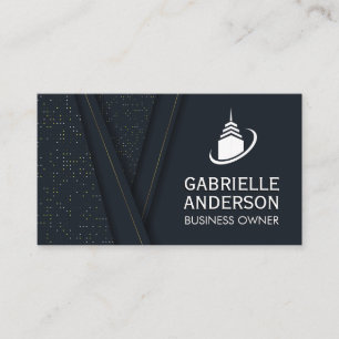 Sky Scraper Building Icon Visitekaartje