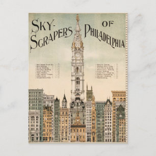 Sky Scrapers van het Briefkaart Philadelphia