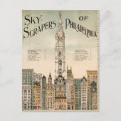 Sky Scrapers van het Briefkaart Philadelphia (Voorkant)