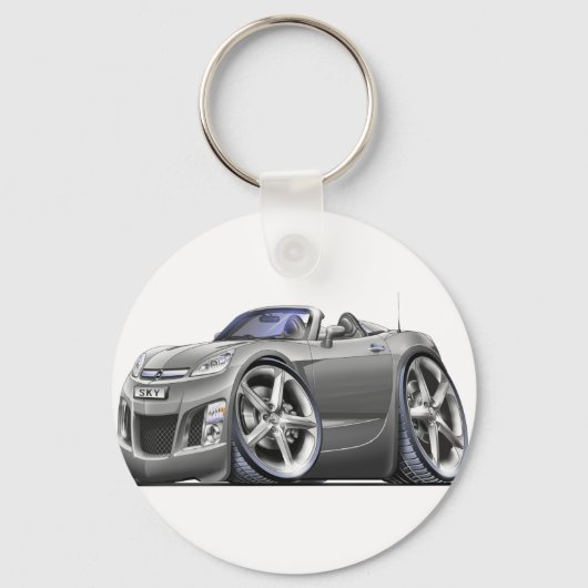 Sky Silver Car Sleutelhanger (Voorkant)