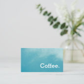 Sky Simple Loyalty Coffee Punch Card (Staand voorkant)