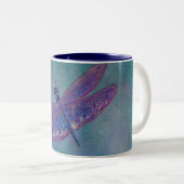 Sky Skimmer Dragonfly Tweekleurige Koffiemok (Voorkant rechts)