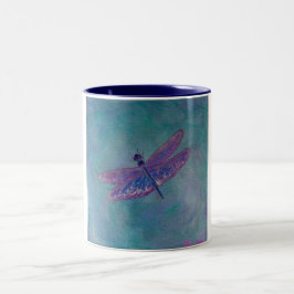 Sky Skimmer Dragonfly Tweekleurige Koffiemok