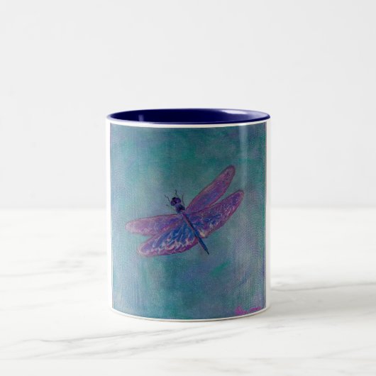 Sky Skimmer Dragonfly Tweekleurige Koffiemok (Center)