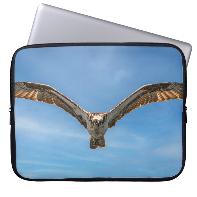 Sky Sovereign: Osprey in Flight Laptop Sleeve (Voorkant)