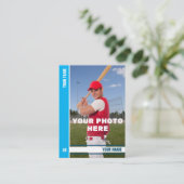 Sky Stripe Baseball Trading Kaart - Aangepaste sta Contactkaartje (Staand voorkant)