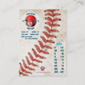 Sky Stripe Baseball Trading Kaart - Aangepaste sta Contactkaartje (Achterkant)