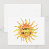 Sky Sun Shine Bright Briefkaart (Voorkant / Achterkant)