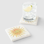 Sky Sun Shine Bright Stenen Onderzetter (Zijkant)