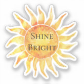 Sky Sun Shine Bright Sticker (Voorkant)