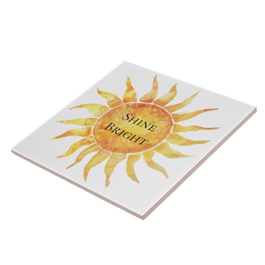 Sky Sun Shine Bright Tegeltje (Zijkant)