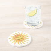 Sky Sun Shine Bright Zandsteen Onderzetter (Zijkant)