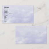 Sky Texture - Paars blauw Visitekaartje (Voorkant / Achterkant)
