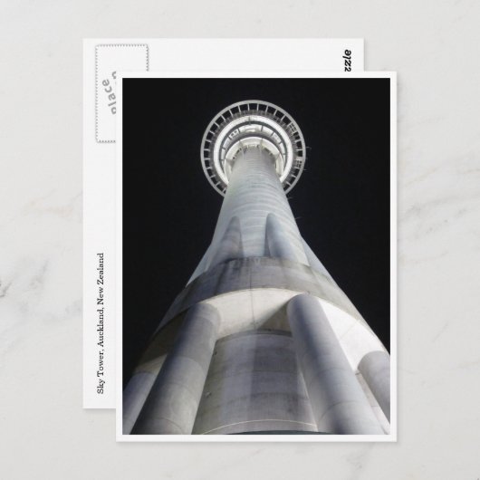 sky tower high briefkaart (Voorkant / Achterkant)