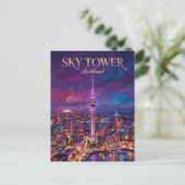 Sky Tower Nieuw-Zeeland Briefkaart (Staand voorkant)