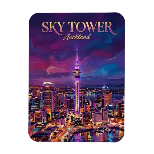 Sky Tower Nieuw-Zeeland Magneet (Verticaal)