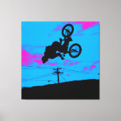 Sky Trekking - BMX Rider Canvas Afdruk (Voorkant)