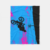 Sky Trekking - BMX Rider Fleece Deken (Voorkant)