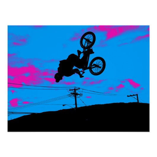 Sky Trekking - BMX Rider Perfect Poster (Voorkant)