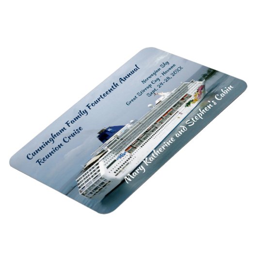 Sky Turend in Nassau Custom Stateroom Deurmarkerin Magneet (Linkerzijde)