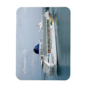 Sky Turning in Nassau Witte Tekst Magneet (Verticaal)