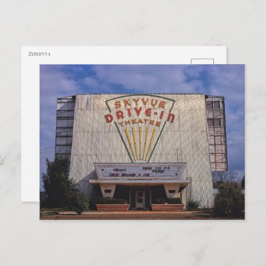 Sky Uitzicht Drive-In Theatre, Dothan, Verenigde S Briefkaart (Voorkant / Achterkant)