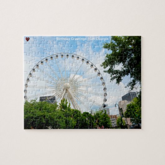 Sky Uitzicht Ferris Wheel Georgia Jigzaag Puzzle Legpuzzel (Horizontaal)