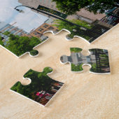 Sky uitzicht Ferris Wheel Georgia .Kerstgroeten Legpuzzel (Zijkant)