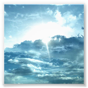 Sky uitzicht foto afdruk