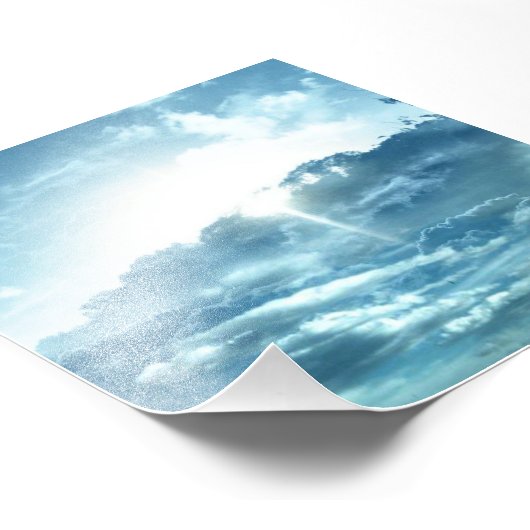 Sky uitzicht foto afdruk (Hoek)