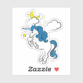 Sky Unicorn Custom-Cut Vinyl Sticker