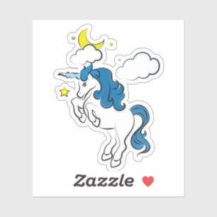 Sky Unicorn Custom-Cut Vinyl Sticker