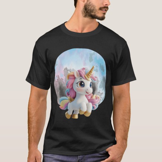 Sky Unicorn friend boy T-shirt (Voorkant)