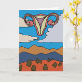 Sky Uterus Kaart (Gele Bloem)