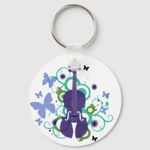 Sky Violin Design Sleutelhanger