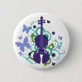 Sky Violins Ronde Button 5,7 Cm (Voorkant)