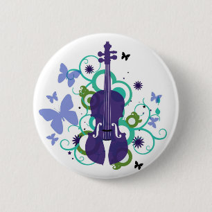 Sky Violins Ronde Button 5,7 Cm