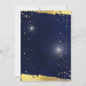 Sky Volle Maan Nacht onder de Sterren Bruiloft Kaart (Achterkant)