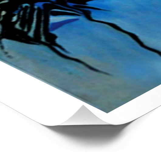 "Sky vs Philosophy", glanzend Poster (Hoek)