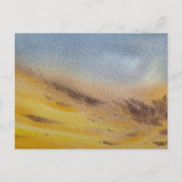 Sky watercolor painting  briefkaart
