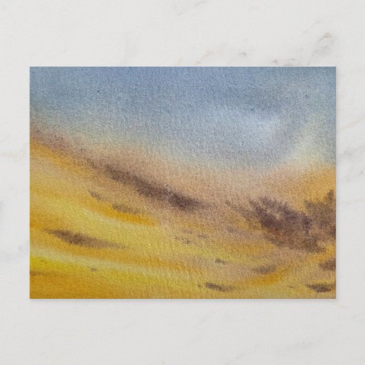 Sky watercolor painting  briefkaart (Voorkant)