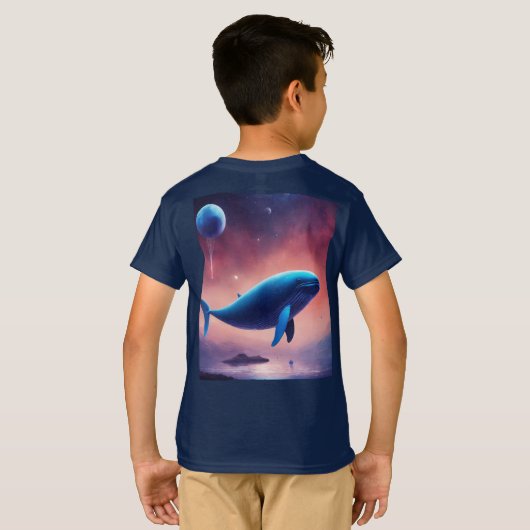 Sky Whale Adventure T-shirt (Achterkant volledig)