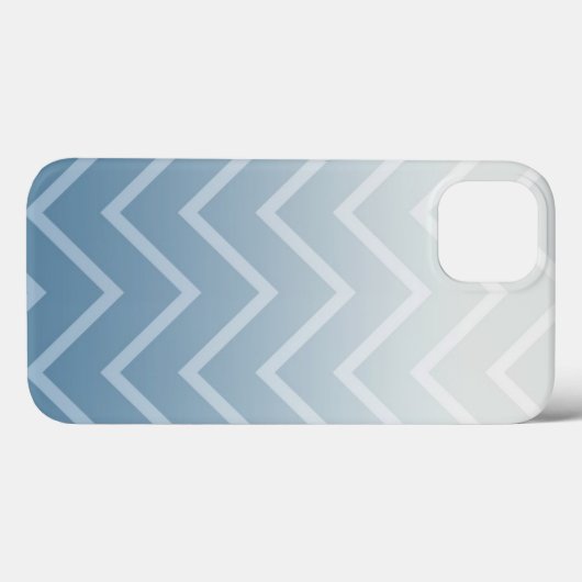 Sky White Chevron Case-Mate iPhone Case (Achterkant (horizontaal))