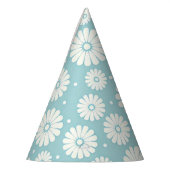 Sky White Daisies Party Pet Feesthoedjes (Links)