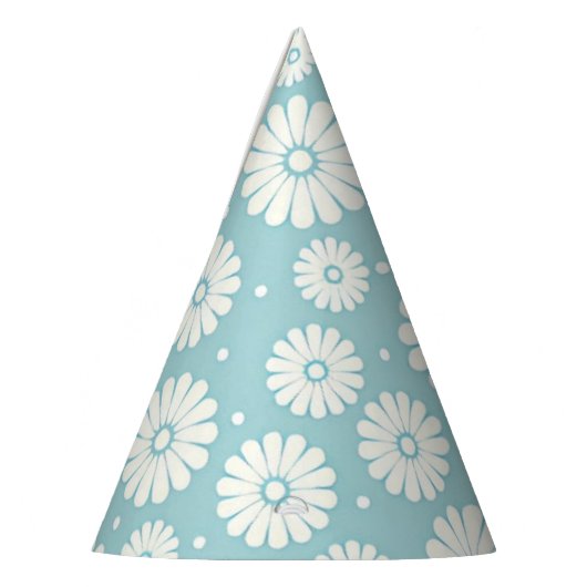 Sky White Daisies Party Pet Feesthoedjes (Links)